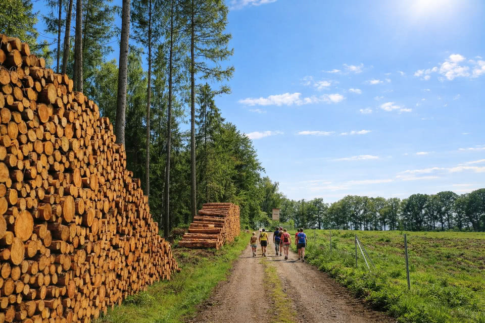 Wandergruppe in Claußnitz